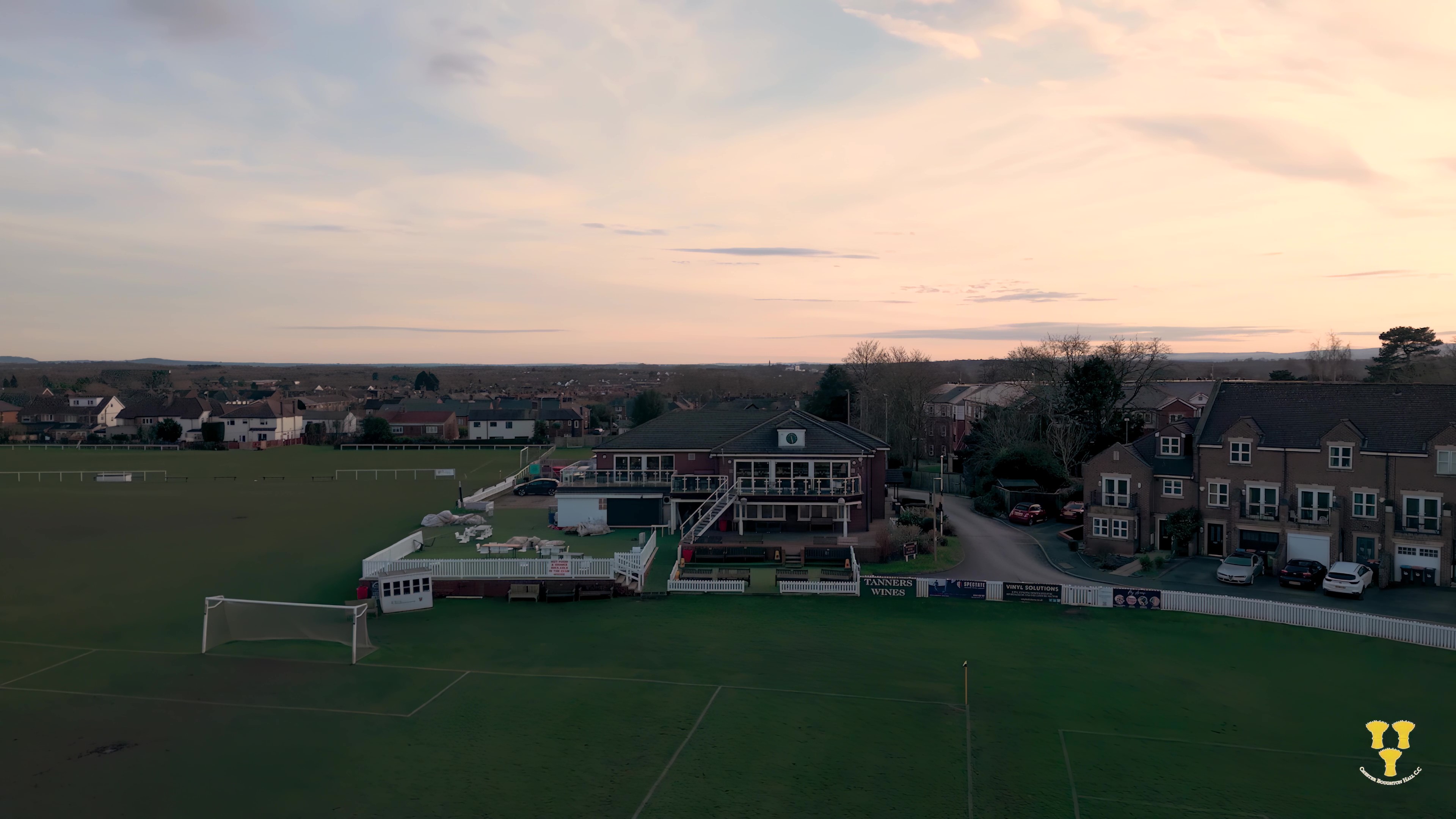 Chester Boughton Cricket Club at golden hour